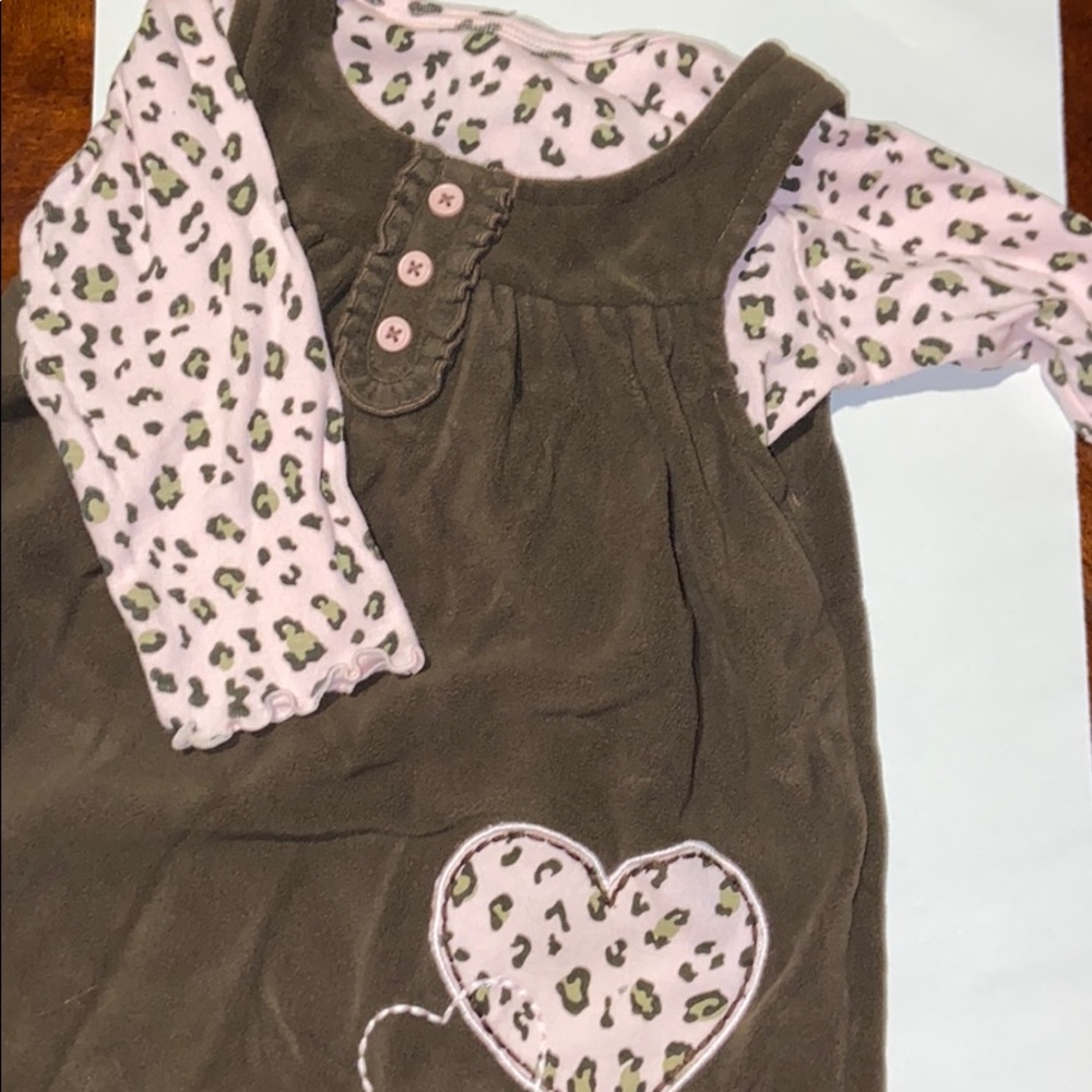 Cheetah Print Dress and Long Sleeve Shirt